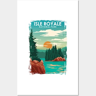 Isle Royale National Park Travel Poster Posters and Art